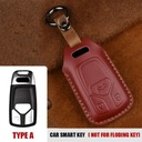 RED AUTO CAR STYLING LEATHER CASE ON KEY FOR AUDI A1 A3 A4 A5 Q7 A photo 1 - milautoparts-fr.ukrlive.com