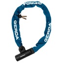 ЗАМОК БЕЗОПАСНОСТИ GERDA ВЕЛОСИПЕДНАЯ ЦЕПЬ ТВЕРДЫЕ размеры. 900/8,3 мм С КЛЮЧОМ