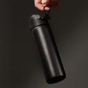 Бутылка стальная, черная, школьная бутылка для воды для мальчиков, черная ION8, 0,6 л