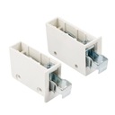 МЕБЕЛЬНЫЙ КУЛОН ПРАВЫЙ + ЛЕВЫЙ ДЛЯ ШКАФОВ, БЕЛЫЙ, 1 КОМПЛЕКТ.