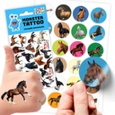 НАБОР НАКЛЕЙКОВ + ТАТУ ДЛЯ ДЕТЕЙ ДЕТСКИЕ ЛОШАДКИ КАЧЕСТВЕННЫЕ