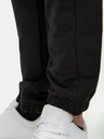 Spodnie męskie dresowe joggery bawełniane czarne L Kolor czarny