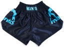 Шорты MANTO MUAY THAI DUAL черно-синие, размер M.