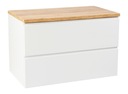 Szafka łazienkowa 60x50 cm wisząca z Solidnym Blatem pod umywalkę nablatową
