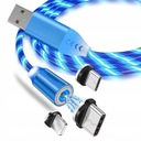 KABEL MAGNETYCZNY 3w1 DO IPHONE MICRO USB TYP-C 1m