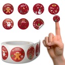 NAKLEJKI ŚWIĄTECZNE X 500 ROLKA WESOŁYCH ŚWIĄT NA PREZENTY PACZKI ŚWIĘTA