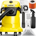 ПРОМЫШЛЕННЫЙ ПЫЛЕСОС KARCHER WD 3 НАБОР ДЛЯ МОЙКИ + СУХОЙ ПРОДУВ ВОЗДУХОМ