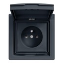 SCHNEIDER ASFORA GNIAZDO HERM. Z KLAPKĄ EPH2800371