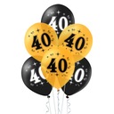 Набор воздушных шаров на 40-летие + подставка