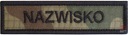 Naszywka NAME IMIE Wojskowa Patch Nazwisko Mundur