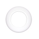 РЕТРО Рамка розетки одинарная круглая, материал белый