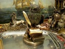 МУДРАЯ СОВА С ПЕРО НА КНИГАХ VERONESE GRAWER v