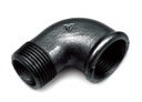 Колено черное 1/2