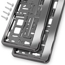 РАМКА ДЛЯ НОМЕРНОГО ЗНАКА ХРОМ ГРАФИТ 2ШТ ГРАФИТ МЕТАЛЛИК