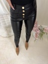 Čierne voskované nohavice KARL By Me XL Strih rúry