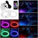 CABLE DE FIBRA ÓPTICA ILUMINACIÓN OTOCZENIA DIODO LUMINOSO LED RGB ILUMINACIÓN INTERIOR AUTO 6M APLIKACJA 