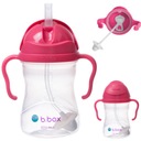 B.BOX БУТЫЛКА с трубочкой 240 мл КРУЖКА и бутылочка для детей - МАЛИНА