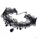 CHOKER Čipkovaná výšivka Čierny Gothic NÁRAMOK CH11 Kolekcia choker