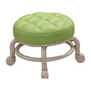 Nízka okrúhla rolovacia stolička Low Rolling Seat Zelená Farba nábytku iná farba
