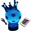 3D LED ЛАМПА С ДИСТАНЦИОННЫМ ШАРОМ С КОРОНОЙ С ИМЕНЕМ