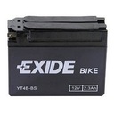Аккумулятор Exide YT4B-BS 2,3 Ач 35 А
