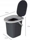 WIADRO TOALETOWE BRANQ 1306 WC ТУРИСТИЧНІ Z КРИШКА DO LODZI 22L  (18760034321) фото min 10