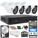 КОМПЛЕКТ МОНИТОРИНГА 4x ВНЕШНЯЯ КАМЕРА 5MPX 1TB
