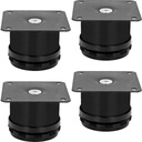 4x NÓŻKA NOGA MEBLOWA CZARNA STOPKA DO MEBLI SZAFKI REGULOWANA H-60 OKRĄGŁA