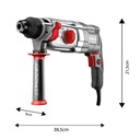 ГРАФИТОВЫЙ МОЛОТОК SDS+ 800W 2.8J 4 функции + сверлильный патрон 58G538