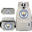 ZESTAW PLECAK TORBA PIÓRNIK MANCHESTER CITY WZORY