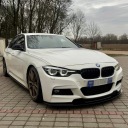 SPLITTER BMW F30 F31 НАКЛАДКА БАМПЕРА JEDNOCZESCIOWA V ПЕРЕДНЬОГО M ПАКЕТ  фото 12