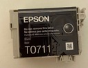 EPSON CARTRIDGE T0711 ЧЕРНЫЕ ЧЕРНИЛА ОРИГИНАЛ ПУСТОЙ