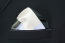 Оливково-серый нагрудный платок с геометрическим узором