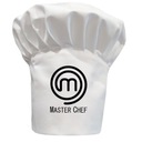 Высокий белый поварской колпак, мастер-шеф, узор 03