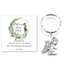 СПАСИБО ГОСТЯМ ПОДАРОК ​​БРЕЛОК С АНГЕЛОМ ПРИЧАСТНИЧЕСКИЕ СУВЕНИРЫ