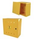SKRZYNKA GAZOWA SZAFKA 50x50x25 ŻÓŁTA Z PLECAMI