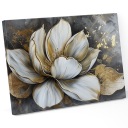 КАРТИНА на холсте ДЛЯ ГОСТИНОЙ 120Х80 УЗОРЫ ЦВЕТОЧНОЕ ЗОЛОТО ГЛАМУР XL