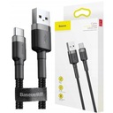 Мощный кабель USB-A — USB-C, 2 м, плетеный кабель Baseus, быстрая зарядка, 2 А, тип C, контроль качества