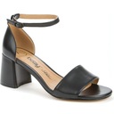 čierne elegantné čiastočne otvorené sandále 937048/05-03 r. 37