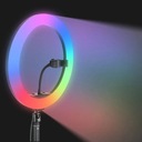 RGB светодиодная кольцевая лампа для селфи-штатива ИК-пульт дистанционного управления ZD67D