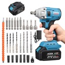 Bezszczotkowy klucz elektryczny / zestaw baterii 21V-3000mAh