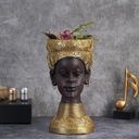 Socha busty ženy Pamätník busty afry Model Afrykańska kobieta biust statua rzeźby dekoracyjne