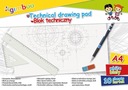 GIMBOO Технический блок А4 10 карт 150г/м2 белый