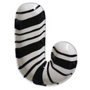 TALERZ CERAMICZNY LASKA CUKROWA W PASKI BIAŁO-CZARNA