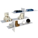 SAGA НАСТЕННАЯ ПОЛКА ДЛЯ ИГРУШЕК, БЕЛАЯ