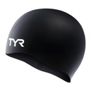 Шапочка для плавания TYR Wrinkle Free черная OS