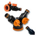 TRÓJNIK Z ZAWORAMI DO WĘŻA OGRODOWEGO 1x3/4