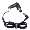 10X KABEL PRZEWÓD WTYK DO ZASILACZA DELL HP 7.4x5.0MM + PIN 1.2M DO 90W KĄT