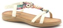 Dámske sandále biele 54C-1325 37 Originálny obal od výrobcu škatuľa