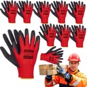 10 перчаток Прочные рабочие перчатки REDLATEX 9